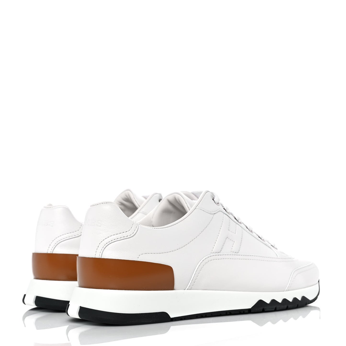 Calfskin Womens Trail Sneakers 38 White
