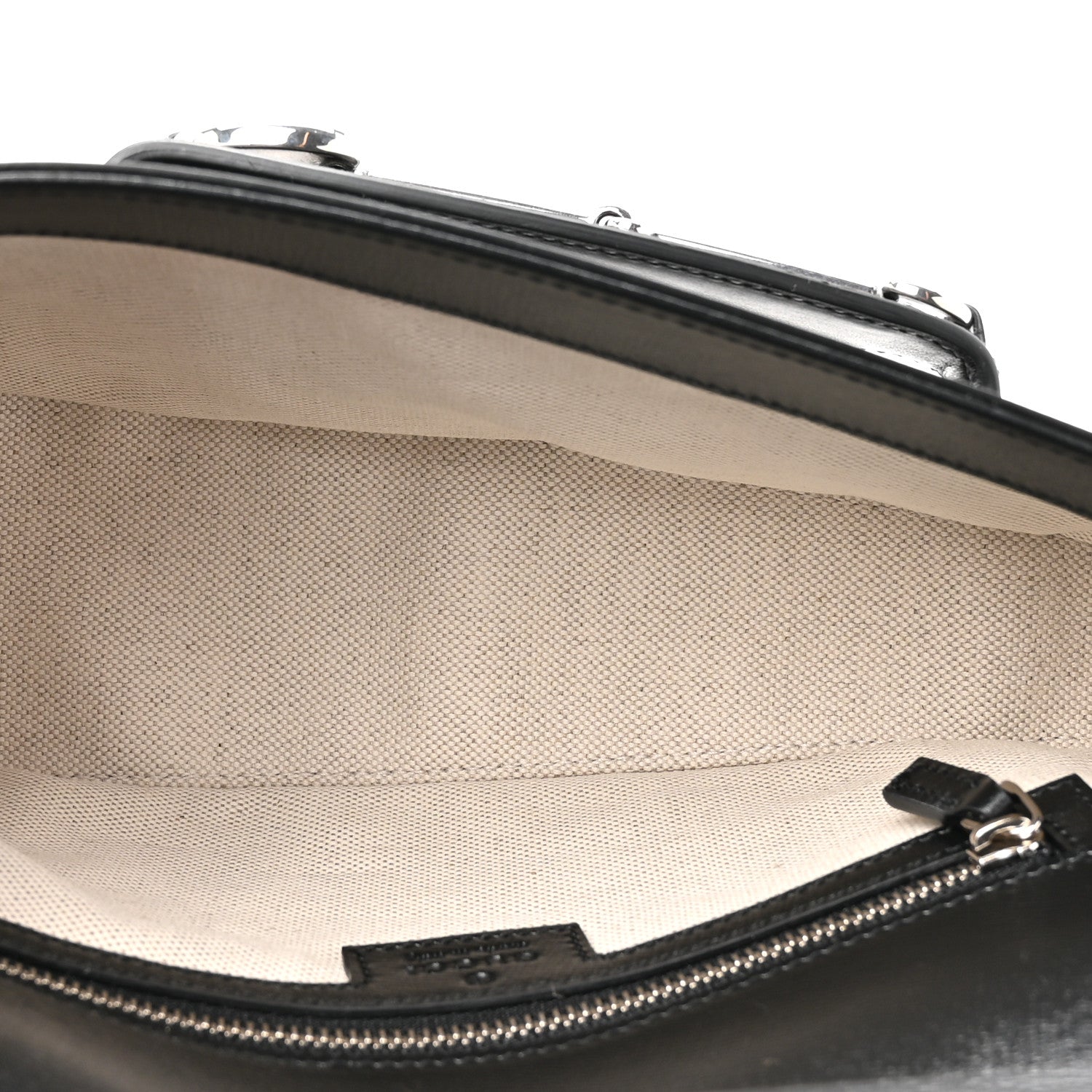 Gucci Demetra Small Horsebit 1955 Asymmetric Shoulder Bag Black 5 of 11