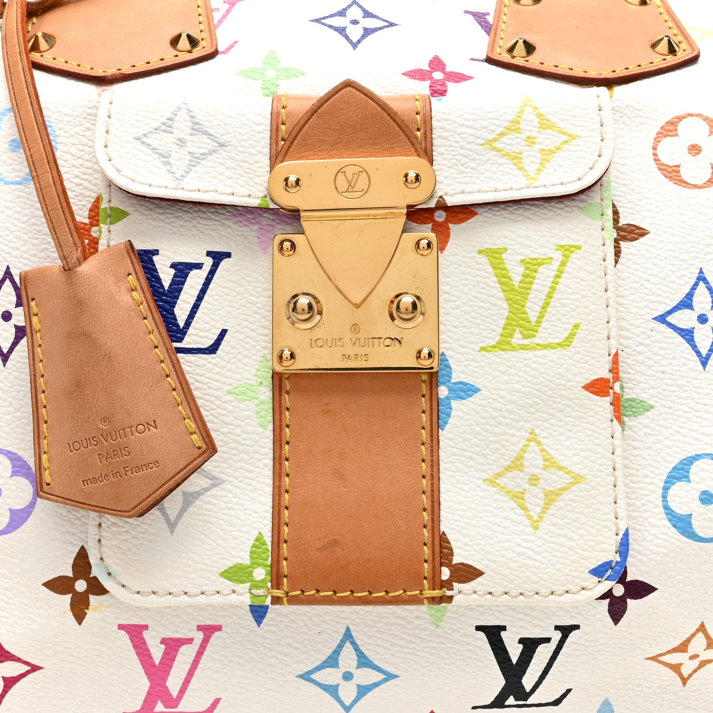Monogram Multicolor Speedy 30 White