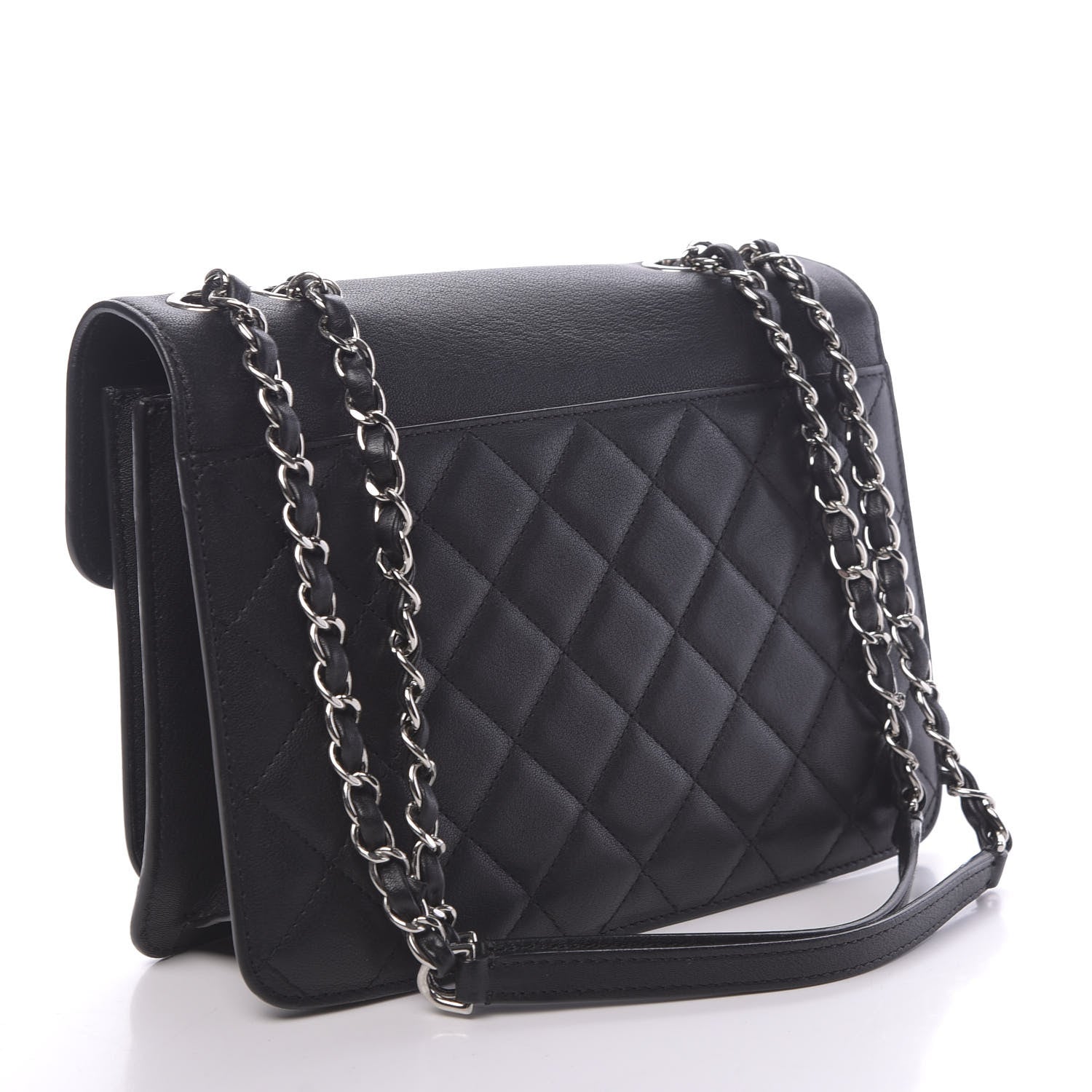 Chanel Calfskin Quilted Large CC Box Flap Box Black 3 of 10