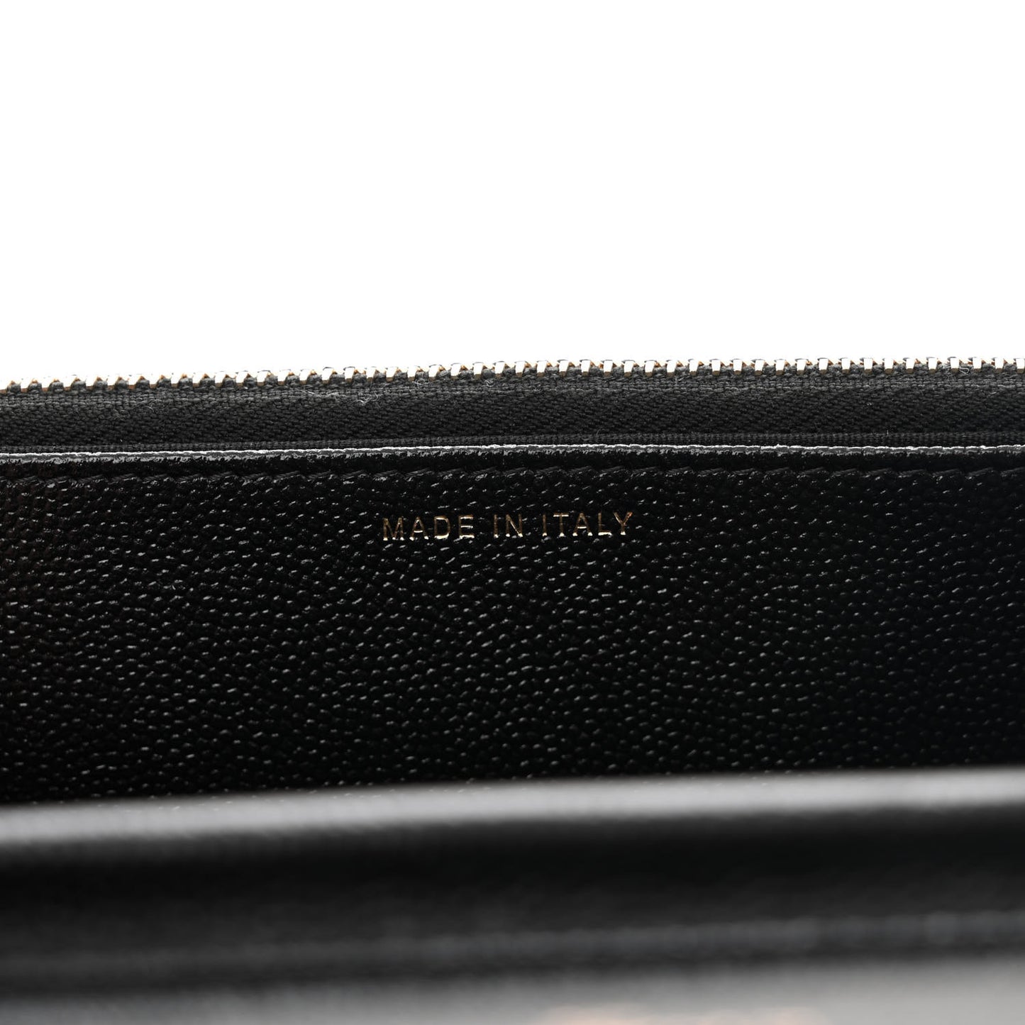 Caviar Quilted Golden Class Wallet On Chain WOC Black