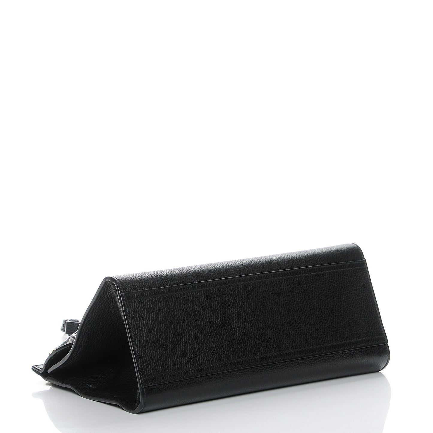 Calfskin Small GG Marmont Top Handle Bag Black