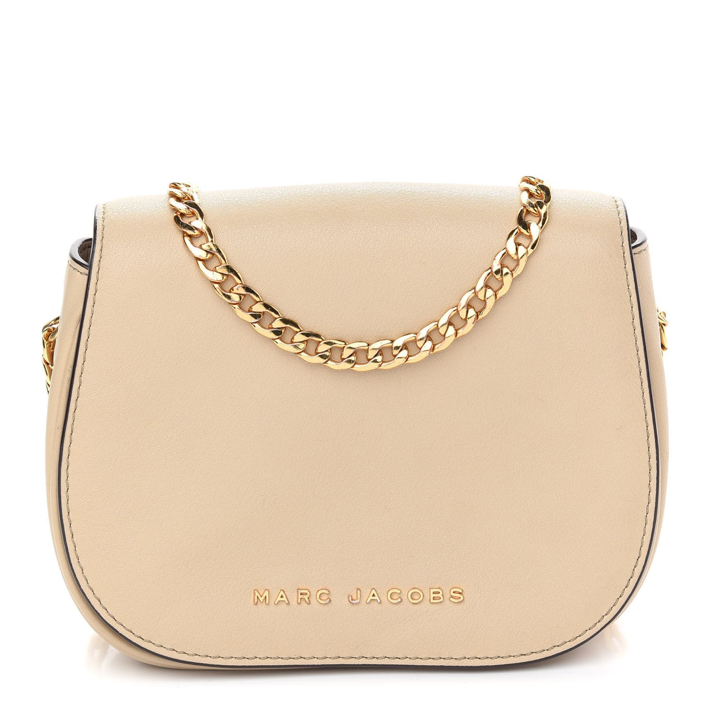 Pebbled Calfskin Crossbody Beige