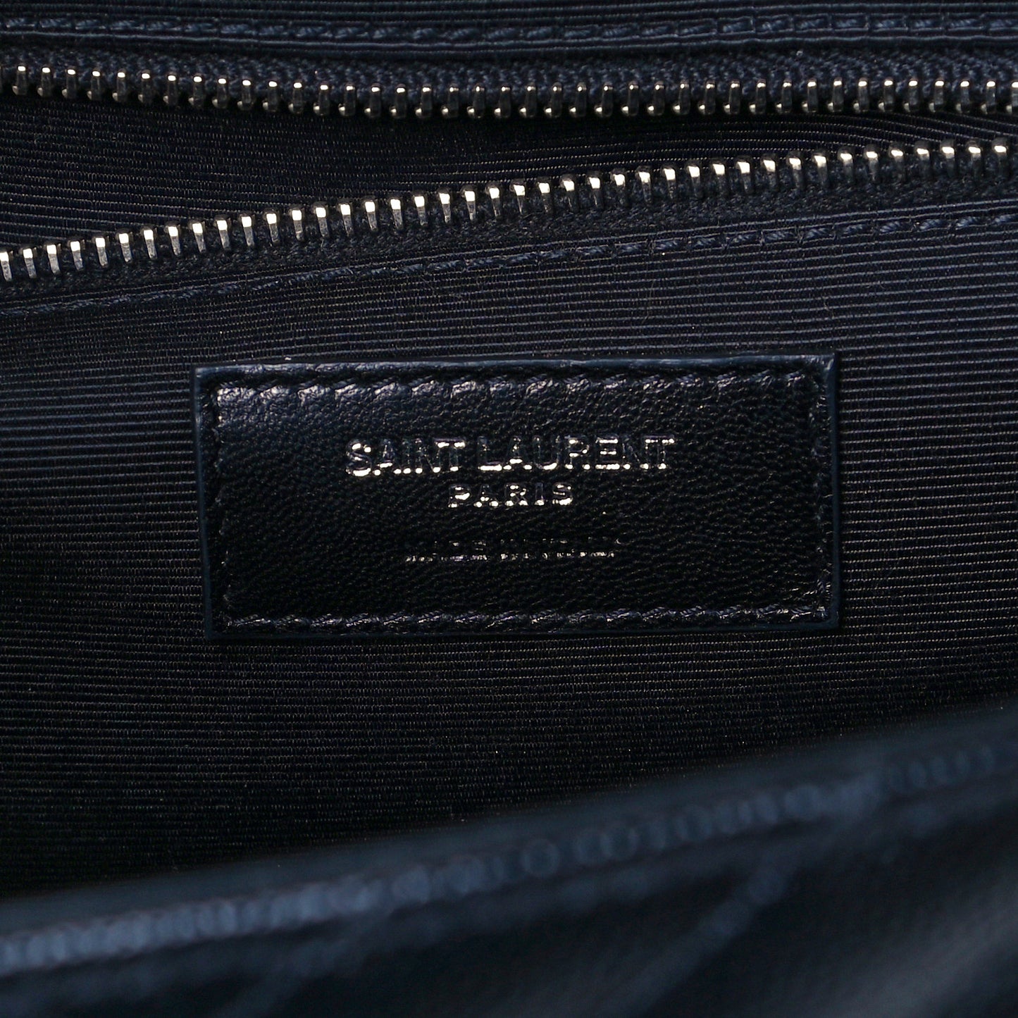 Grain De Poudre Matelasse Chevron Large Monogram Satchel Black