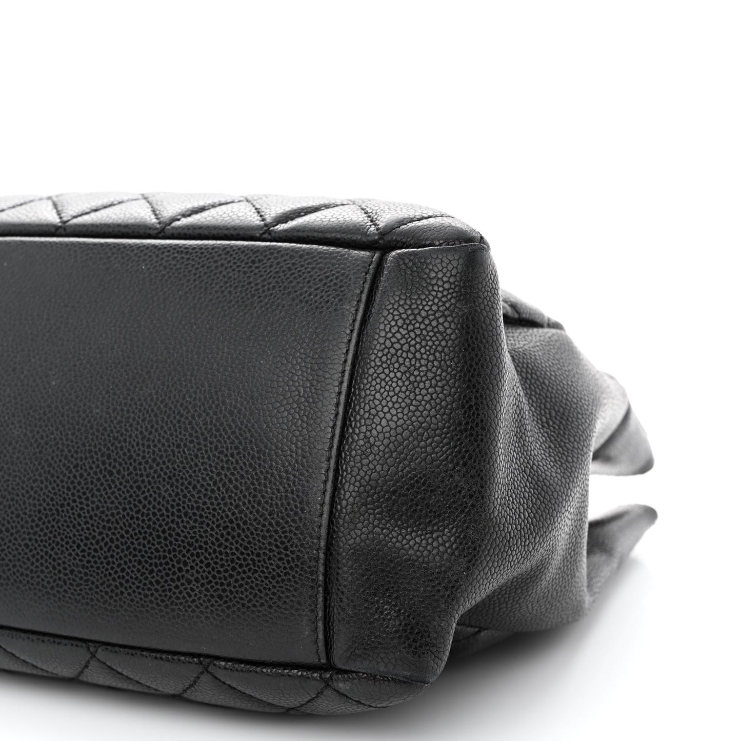 Caviar Quilted Grand Shopping Tote GST Black