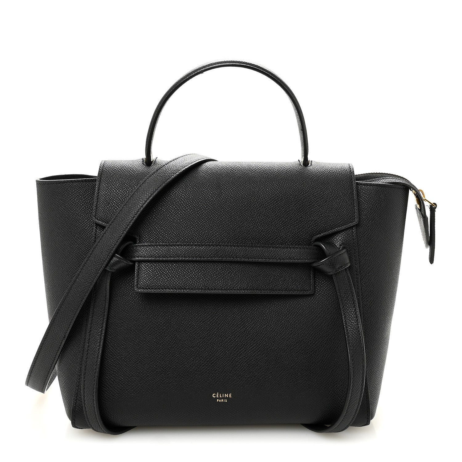 Celine Grained Calfskin Mini Belt Bag Black 1 of 10