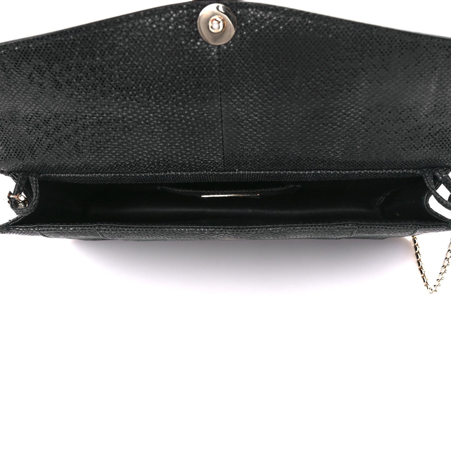 Metallic Karung Serpenti Forever Shoulder Bag Black
