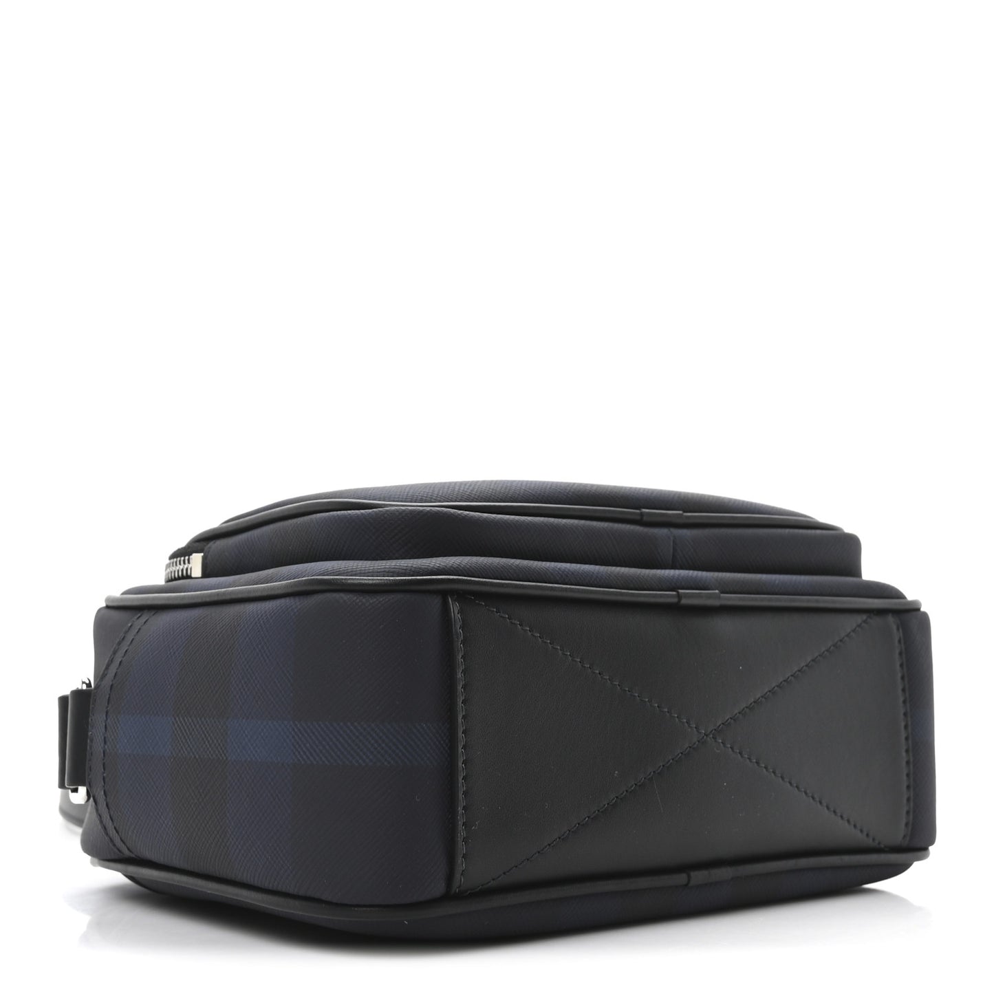 Canvas Check Paddy Messenger Navy Blue