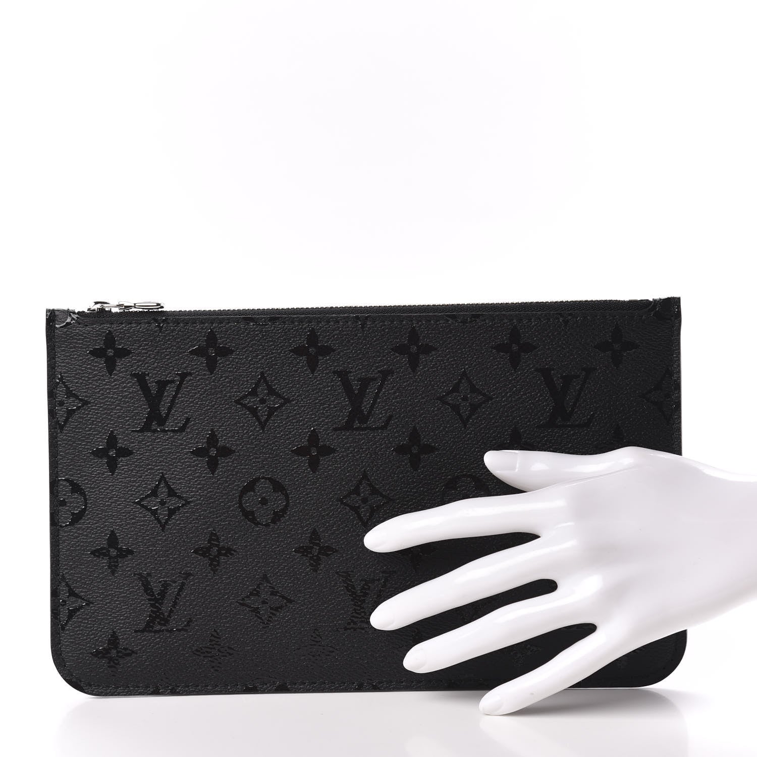 Louis Vuitton X UF Monogram Neverfull MM GM Pochette Black 2 of 9