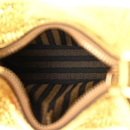 Fendi Rock Millenium Nano Fendigraphy Hobo Charm Gold 5 of 10