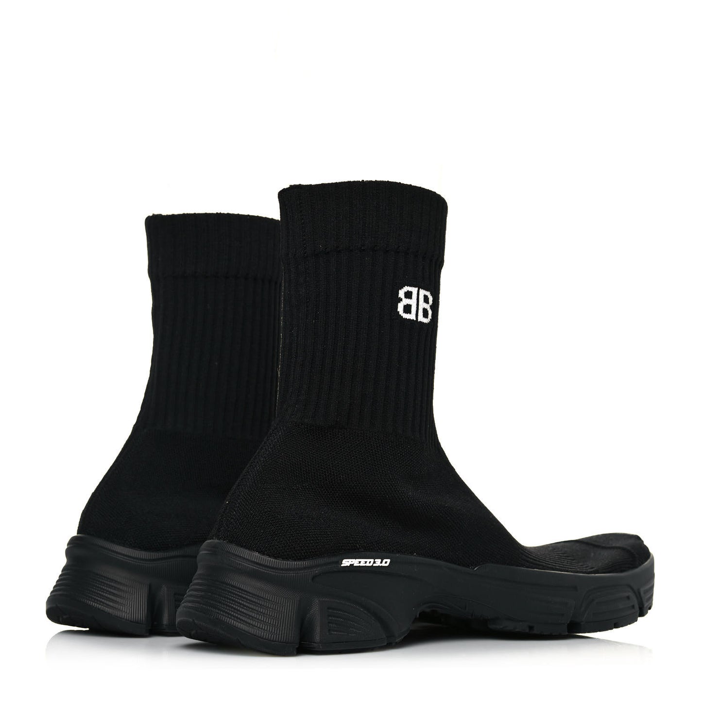 Technical Ribbed 3D Recycled Knit Womens Speed 3.0 Sneakers 39 Monocolor Black