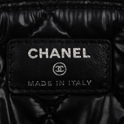 Chanel Lambskin Patent Quilted Medium Cosmetic Case Black 6 of 7