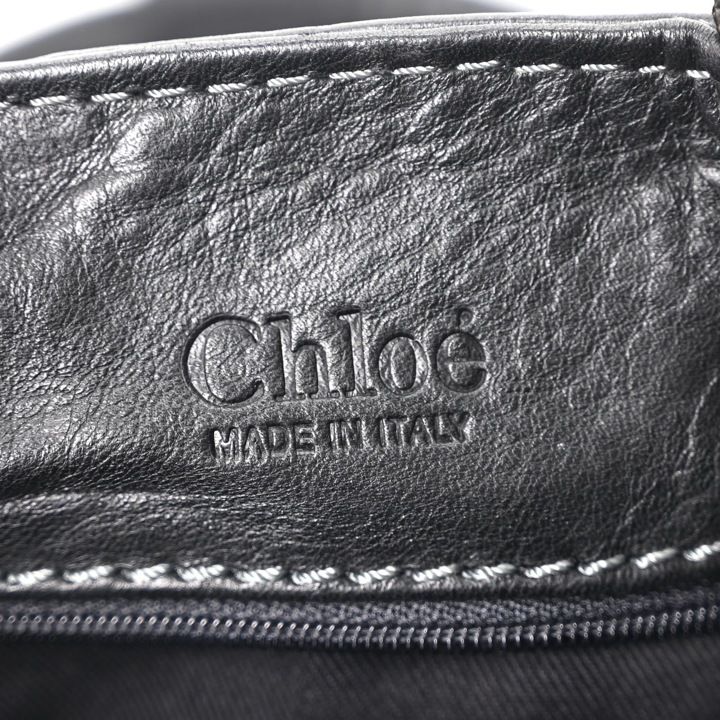 Calfskin Medium Paddington Satchel Black