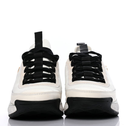 Chanel Velvet Calfskin Mixed Fibers CC Sneakers 37 Ivory Black 2 of 8