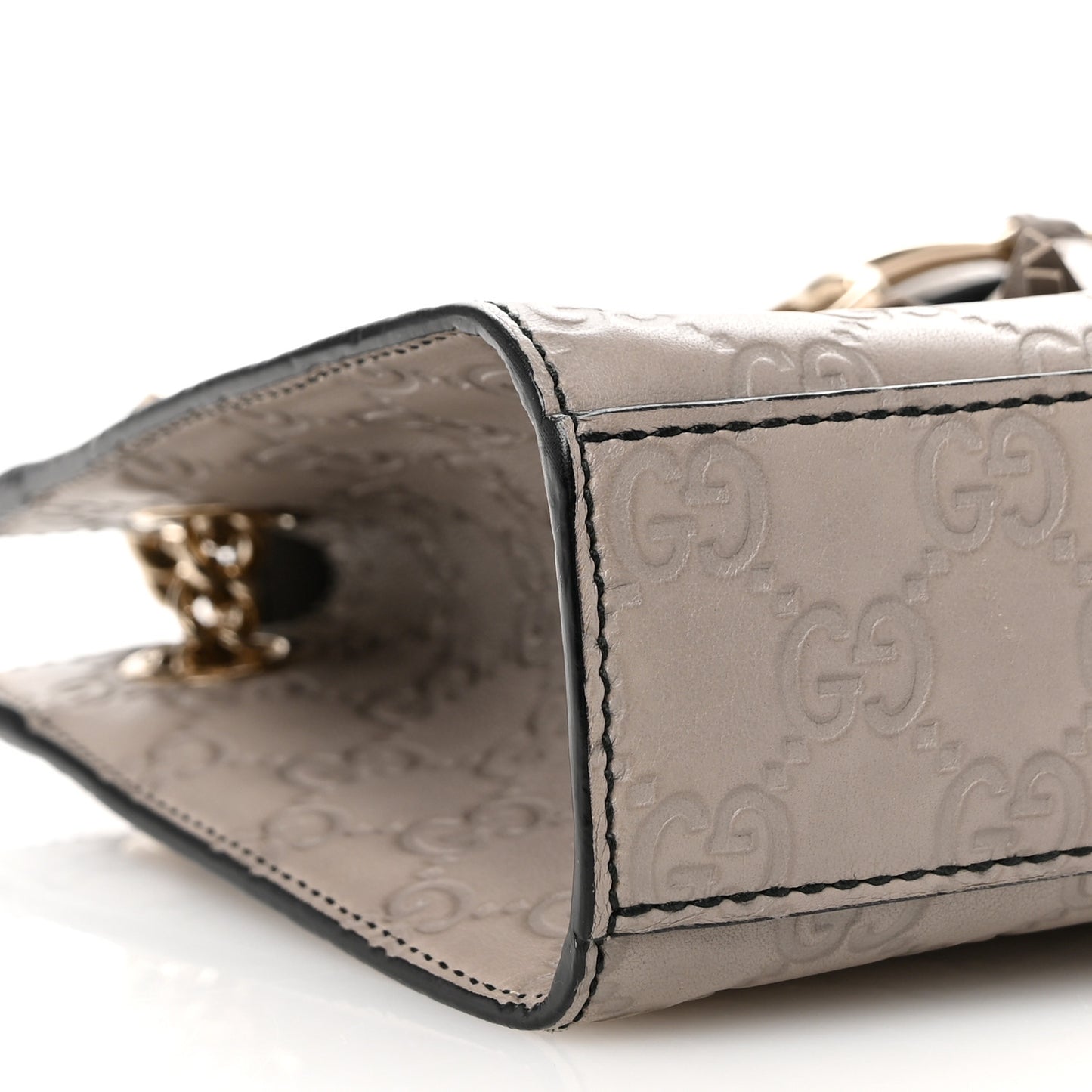 Guccissima Small Emily Chain Shoulder Bag Storm Grey