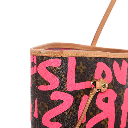 Louis Vuitton Monogram Graffiti Neverfull GM Fuchsia 13 of 22