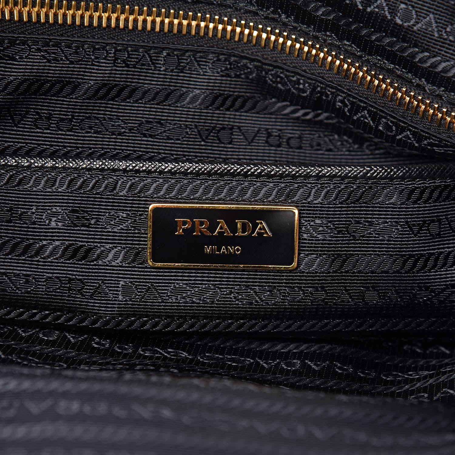 Prada Saffiano Tessuto Nylon Tote Black 6 of 10