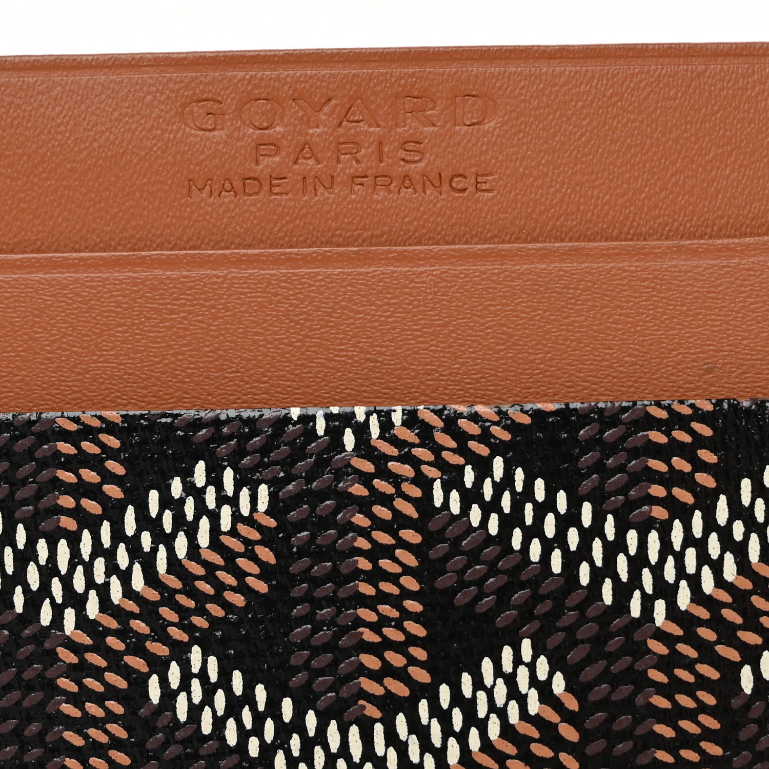 Goyard Goyardine Saint Sulpice Card Holder Black Gold 6 of 8