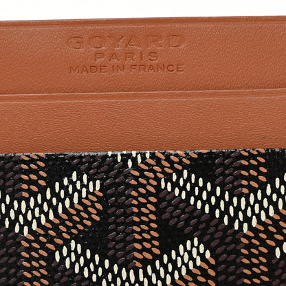 Goyard Goyardine Saint Sulpice Card Holder Black Gold 6 of 8