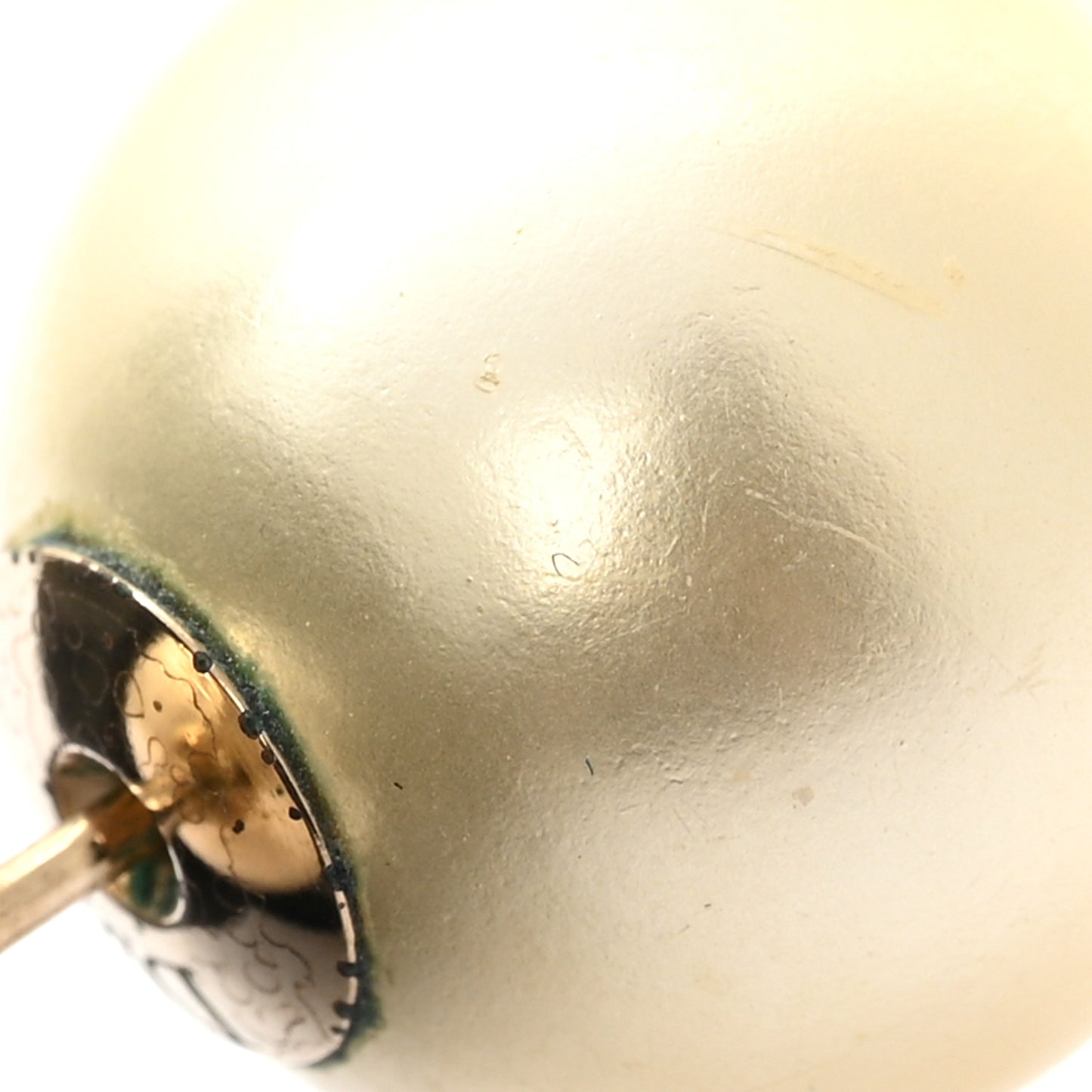 Pearl Mise En Dior Tribal Earrings Gold