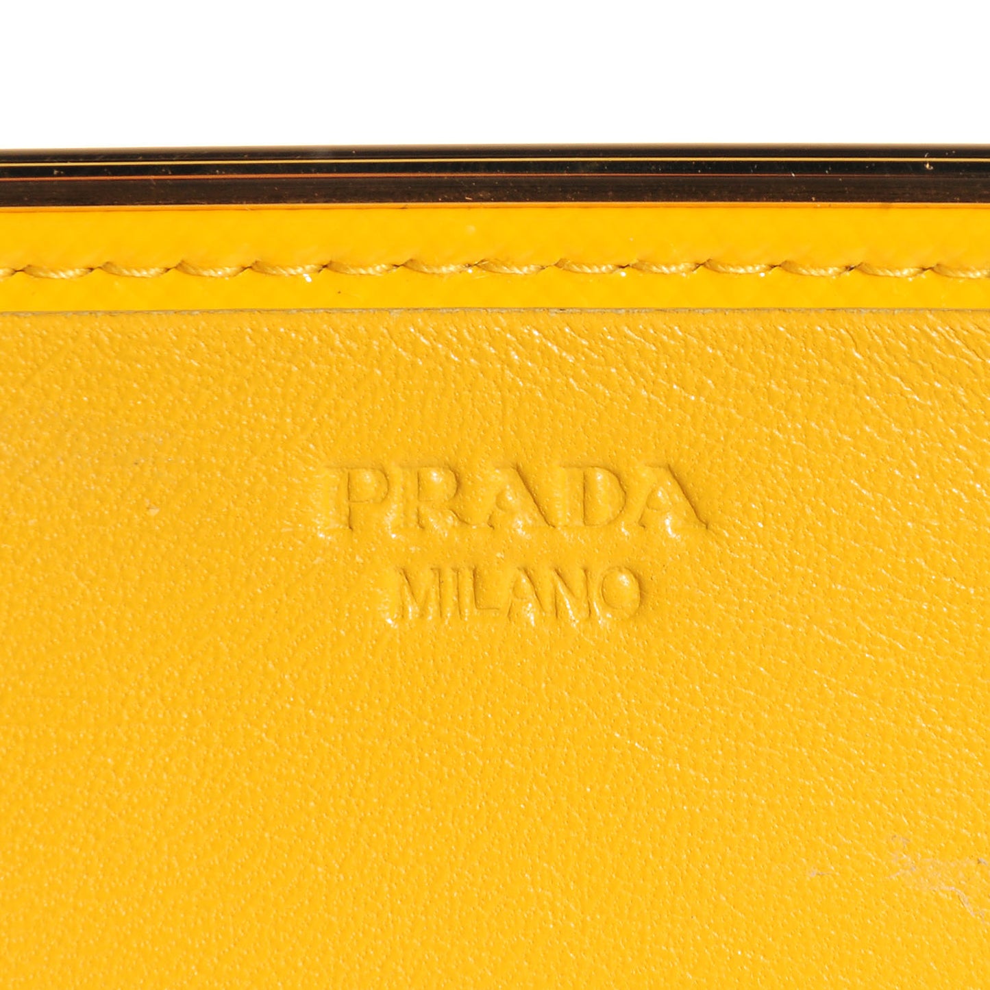 Saffiano Vernice Continental Flap Wallet Soleil