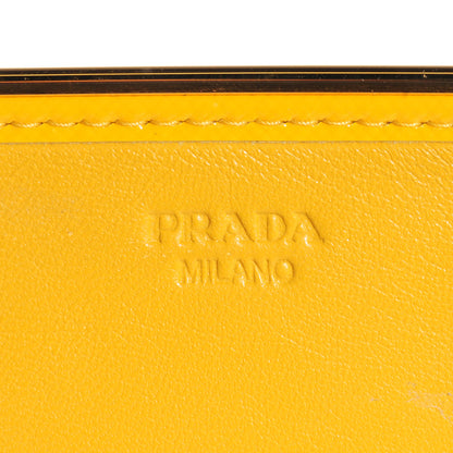 Prada Saffiano Vernice Continental Flap Wallet Soleil 5 of 8