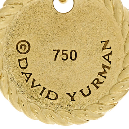 David Yurman 18K Yellow Gold Diamond Initial R Charm Pendant 4 of 4