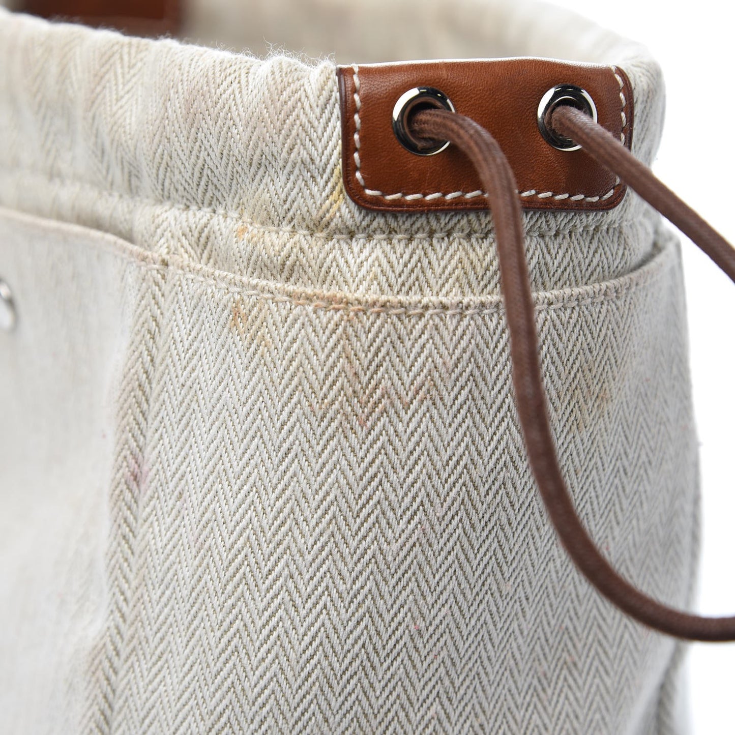 Canvas Barenia Fourbi 25 MM Pouch Naturel Fauve