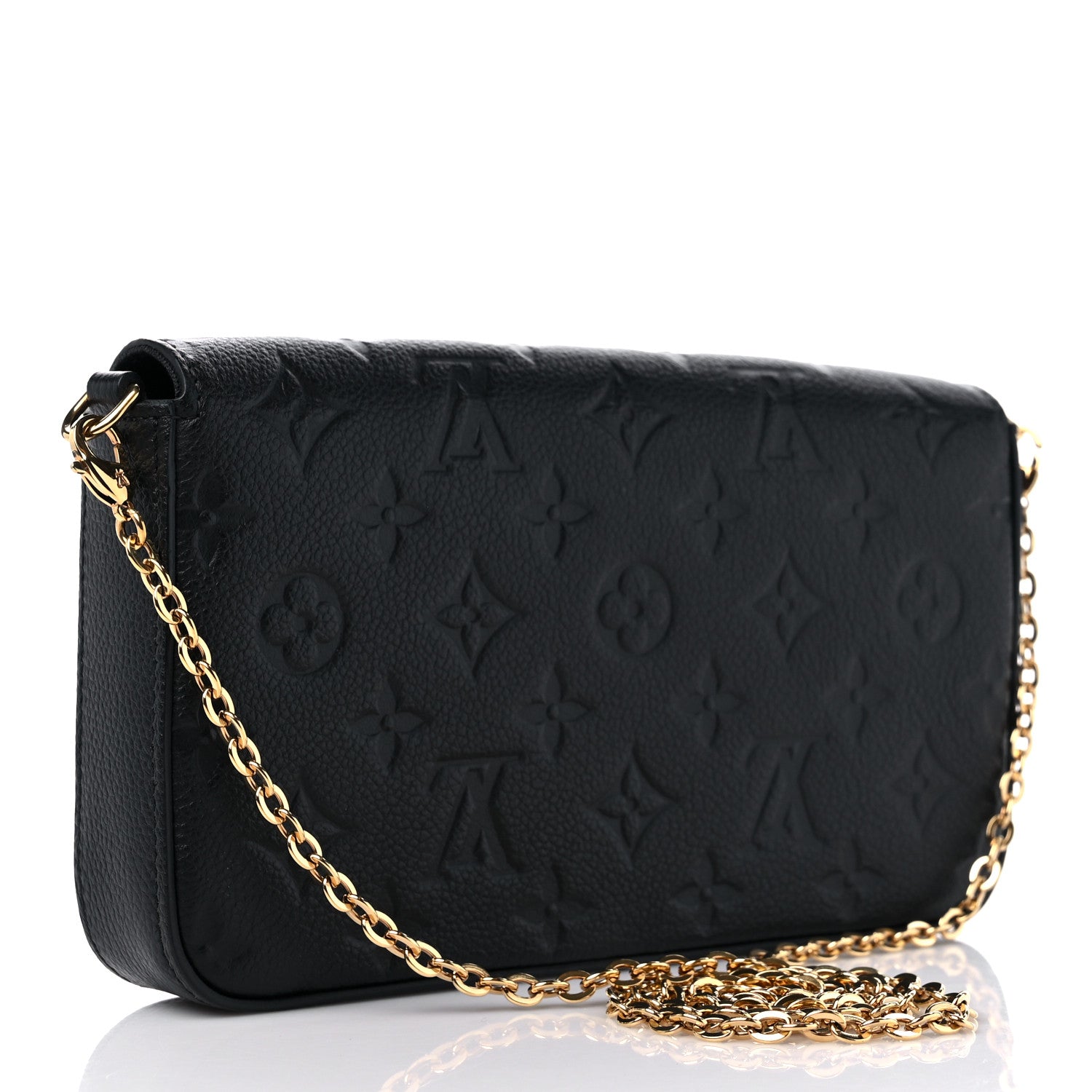 Louis Vuitton Empreinte Pochette Felicie Chain Wallet Black 4 of 11