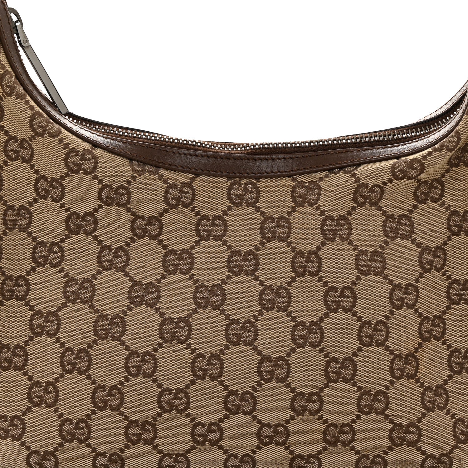 Gucci Monogram GG Small Clasp Hobo Brown 8 of 10