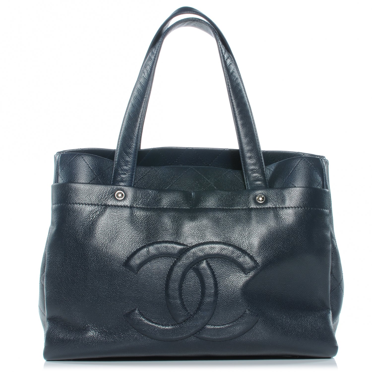 Chanel Caviar Executive Shopper Tote Navy 1 of 14