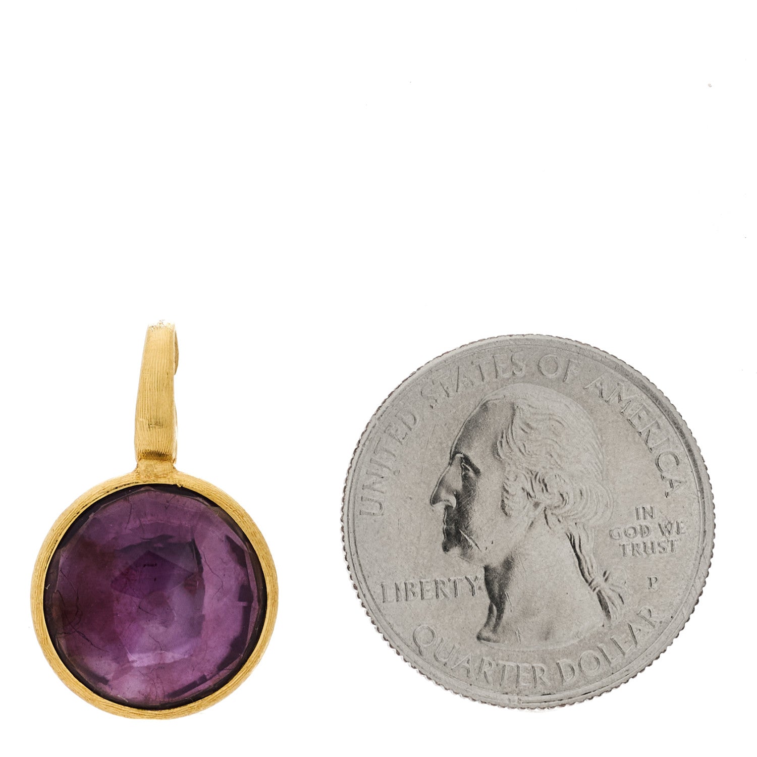 Marco Bicego 18K Yellow Gold Amethyst Jaipur Pendant 2 of 5