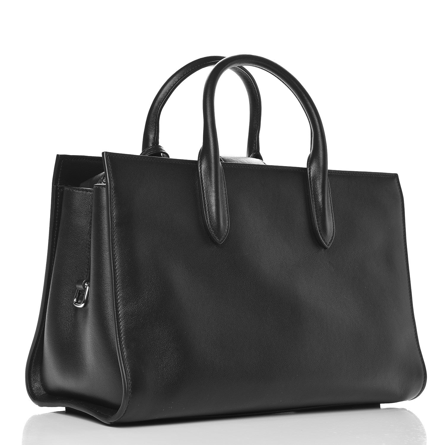 Saint Laurent Calfskin Medium Jane Tote Bag Black 3 of 7