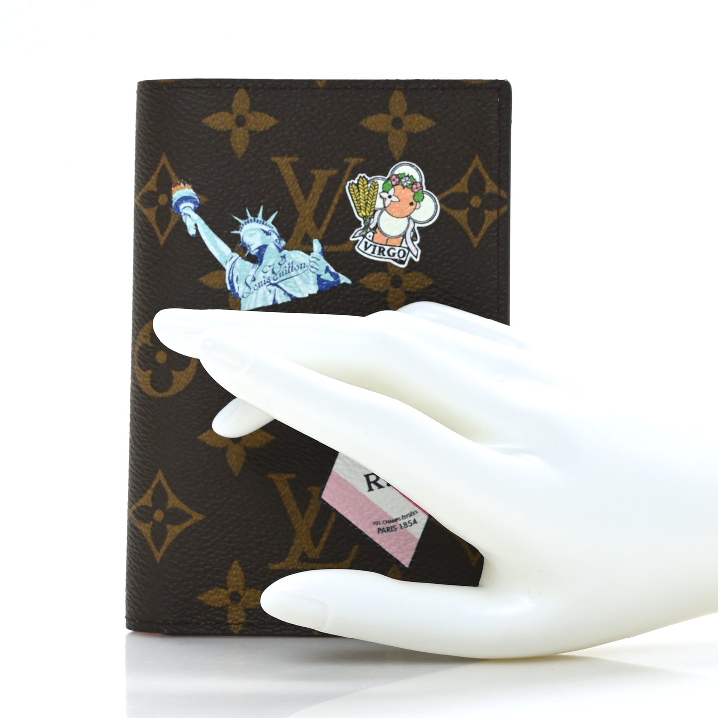 Monogram My LV World Tour Passport Cover Rose Ballerine