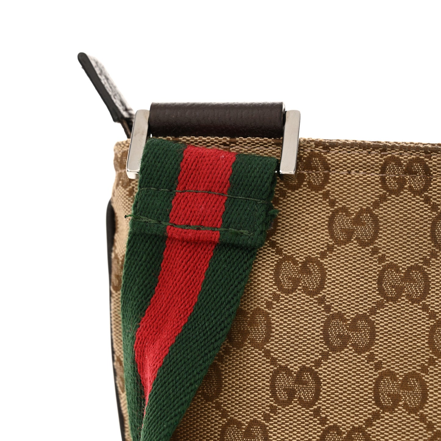 Monogram Signature Web Small Messenger Brown