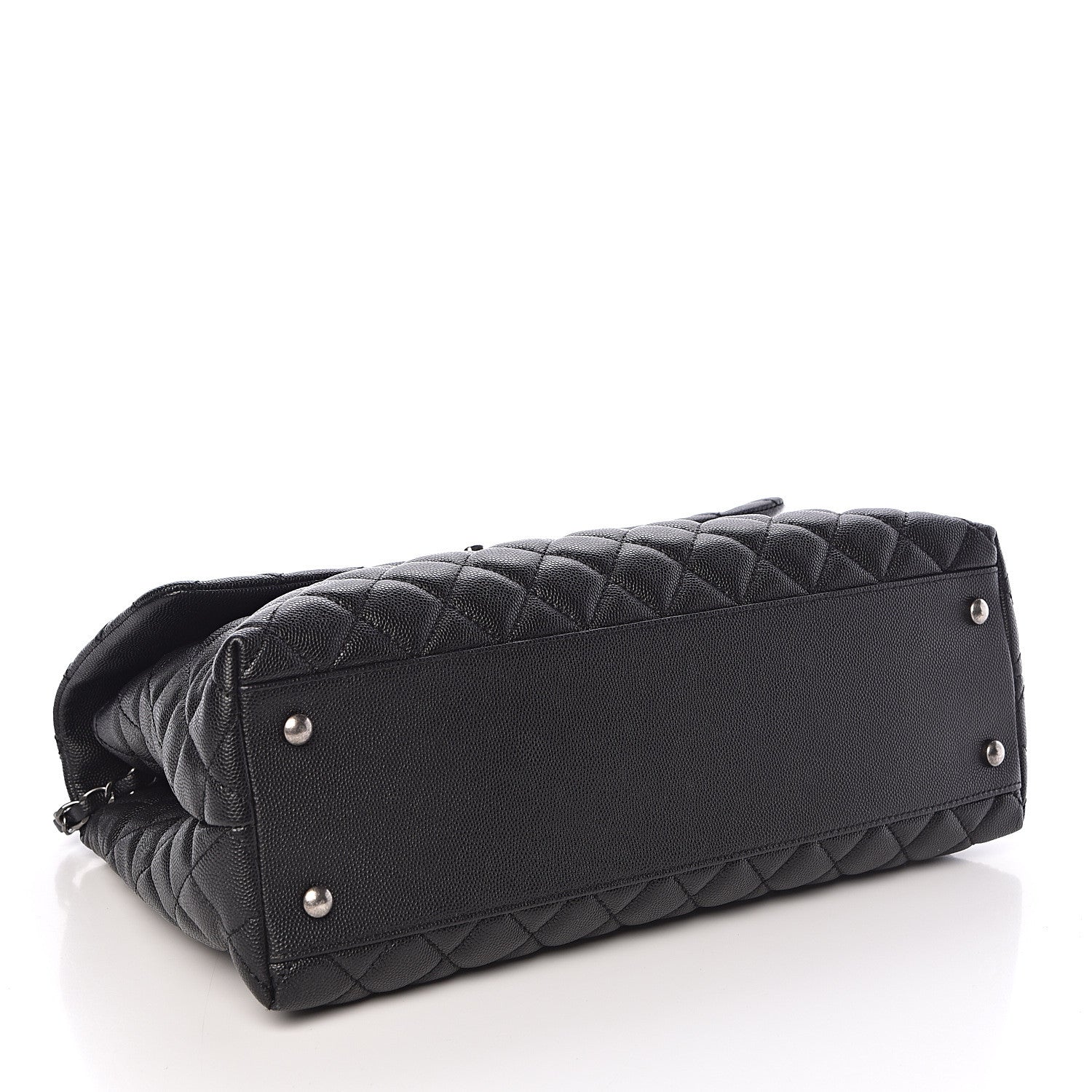 Chanel Caviar Quilted Medium Coco Handle Flap Black 4 of 10