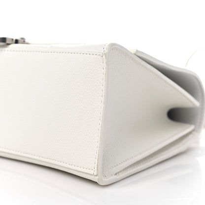 Balenciaga Grained Calfskin Medium Hourglass Top Handle Bag White 9 of 10