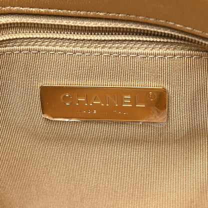 Chanel Metallic Goatskin Quilted Large Chanel 19 Flap Gold 6 of 10
