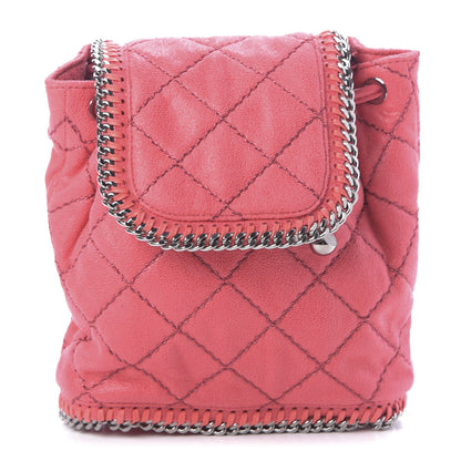 Stella McCartney Shaggy Deer Quilted Mini Falabella Backpack Pink Fluo 1 of 8