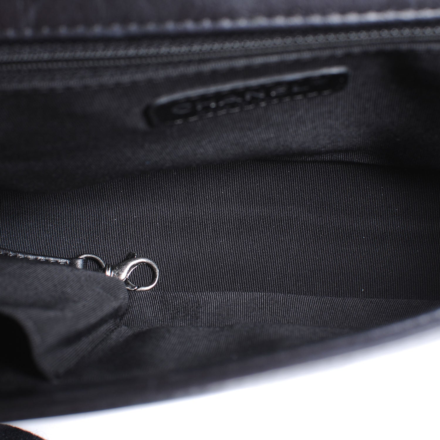 Chanel Calfskin Double Stitch Large Boy Flap Black 5 of 7