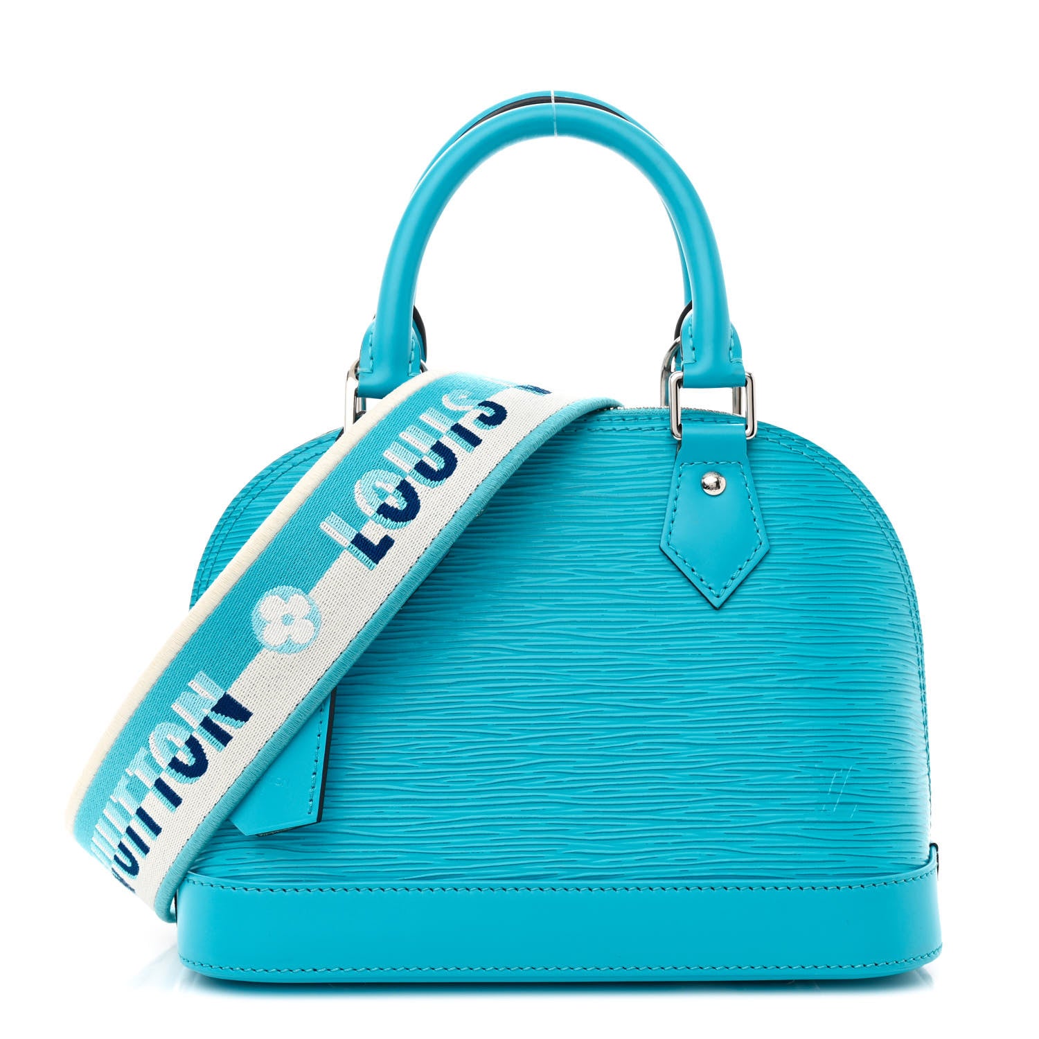 Louis Vuitton Epi Jacquard Alma BB Turquoise 1 of 9