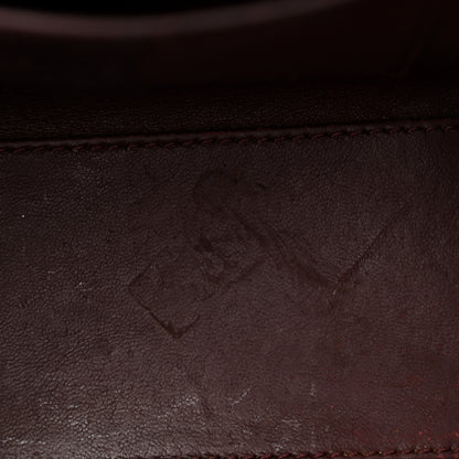 Celine Calfskin Suede Nano Tri-Color Luggage Burgundy 10 of 16