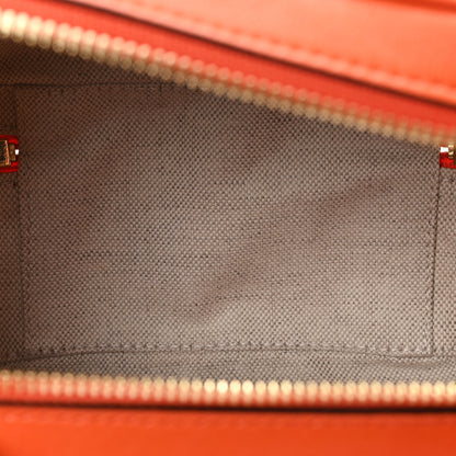 Gucci Sakai Be Green Calfskin Diagonal Stitched Blondie Top Handle Bag Orange 5 of 10
