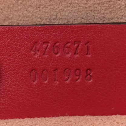Gucci Calfskin Matelasse GG Marmont Dome Backpack Hibiscus Red 7 of 11