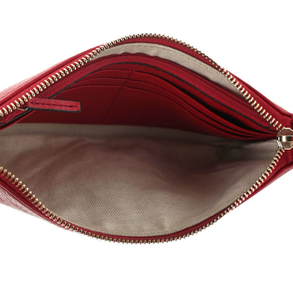 Gucci Pebbled Calfskin Soho Wristlet Vibrant Red 5 of 8