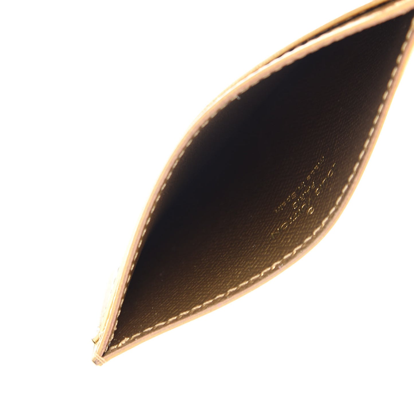 Epi Card Holder Gold