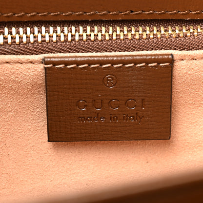 Gucci Azalea Calfskin Horsebit 1955 Shoulder Bag Brown Sugar 7 of 15