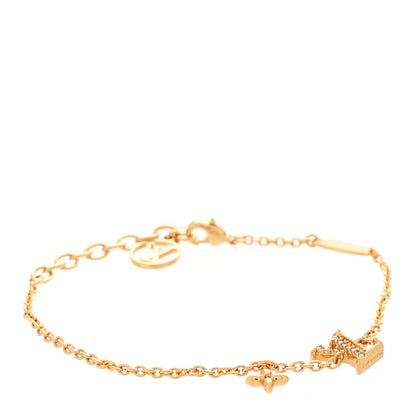 Louis Vuitton Metal Crystal LV Iconic Bracelet Gold 1 of 6