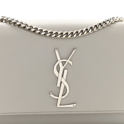 Saint Laurent Grain De Poudre Small Monogram Kate Satchel Blanc Vintage 7 of 12