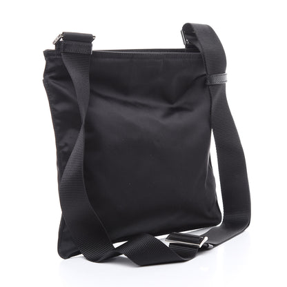 Prada Nylon Saffiano Flat Messenger Bag Black 3 of 10